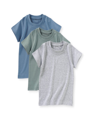 Toddler Organic Cotton T-Shirts O Neck Summer Short Sleeve